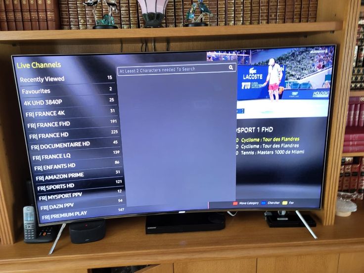 Living room smart TV streaming Clear View IPTV movies and television series